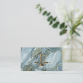 Jurygold Glitzer Marmor moderne Visitenkarte (Stehend Vorderseite)