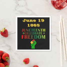 Jurzehnte Feier zur Solidarität der Freiheit 1865 Serviette