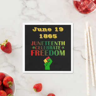 Jurzehnte Feier zur Solidarität der Freiheit 1865 Serviette