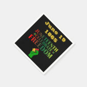 Jurzehnte Feier zur Solidarität der Freiheit 1865 Serviette (Ecke)