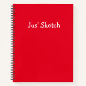 Jus Sketch Niedlich Girly Funny Einfache Zeichn Ku Notizblock (Vorderseite)