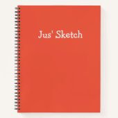 Jus Sketch Niedlich Girly Funny Einfache Zeichn Ku Notizblock (Vorderseite)