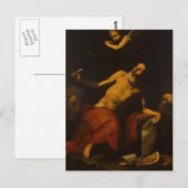 Jusepe de Ribera-St. Jerome hört den letzten Trump Postkarte (Vorne/Hinten)