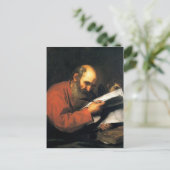 Jusepe de Ribera-St. Matthew mit dem Engel Postkarte (Stehend Vorderseite)