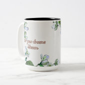 Jusmin Dream Blossom Zweifarbige Tasse (Vorderseite Links)