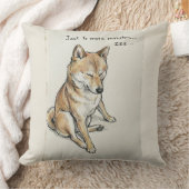 "Just 5 More Minutes" Sleepy Shiba Inu Nap Art Kissen (Decke)
