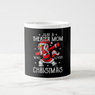 Just A Ater Mom Who Loves Christmas Acting Student Jumbo-Tasse