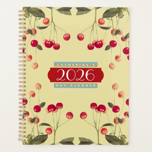 Just a Bowl of Cherries Day Planner Agenda 2026 Planer (Vorderseite)
