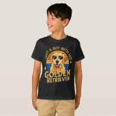 Just A Boy And His Golden Retrievers Girls Who Lov T-Shirt (Vorne ganz)