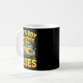 Just A Boy Who Loves Buses School Bus  Kaffeetasse (Vorderseite Links)
