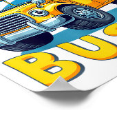 Just A Boy Who Loves Buses School Bus Lover Kids B Poster (Ecke)