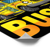 Just A Boy Who Loves Buses School Bus  Poster (Ecke)