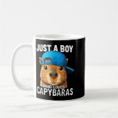 Just A Boy Who Loves Capybaras  Kaffeetasse (Links)