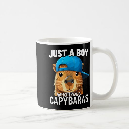 Just A Boy Who Loves Capybaras Kaffeetasse (Rechts)