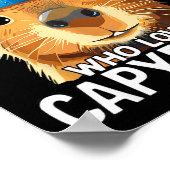 Just A Boy Who Loves Capybaras  Poster (Ecke)