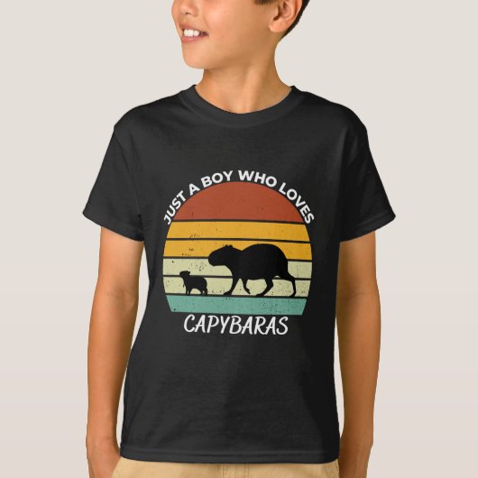Just a boy who loves capybaras T-Shirt (Vorderseite)