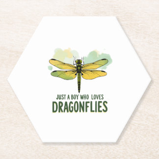 Just a Boy who loves Dragonflies. Dragonflies Drag Untersetzer