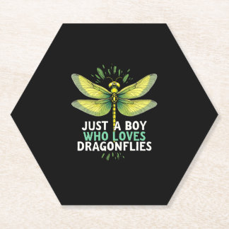 Just a Boy who loves Dragonflies. Dragonflies Drag Untersetzer