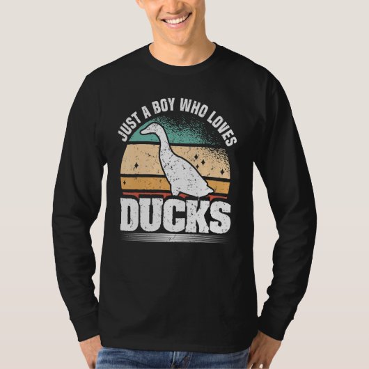 Just A Boy Who Loves Ducks Duck T-Shirt (Vorderseite)