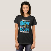 Just a Boy Who Loves Excavators Construction Excav T-Shirt (Vorne ganz)