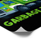 Just A Boy Who Loves Garbage Truck Traruck Boys Ki Poster (Ecke)