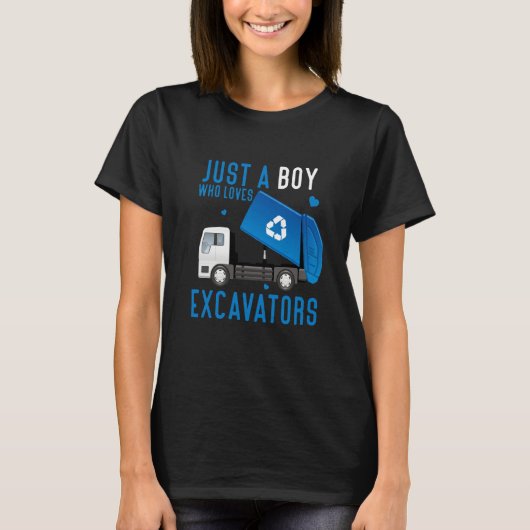 Just A Boy Who Loves Garbage Trucks idea  2 T-Shirt (Vorderseite)