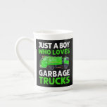 Just A Boy Who Loves Garbage Trucks Porzellantasse<br><div class="desc">Just A Boy Who Loves Garbage Trucks</div>