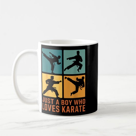 Just A Boy Who Loves Karate Martial Arts Karate Lo Kaffeetasse (Links)