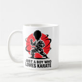 Just A Boy Who Loves Karate Martial Arts Karate Lo Kaffeetasse (Links)
