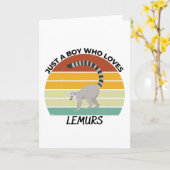 Just a boy who loves lemurs karte (Gelbe Blume)