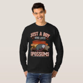 Just a boy who loves Opossums Possum Trash Cat T-Shirt (Vorne ganz)