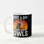 Just A Boy Who Loves Owls For Toddlers Boys Kids B Kaffeetasse (Links)
