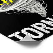 Just a boy who loves tornadoes lightening Thunder Poster (Ecke)