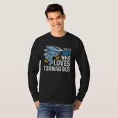 Just A Boy Who Loves Tornadoes Storm Weather Chase T-Shirt (Vorne ganz)