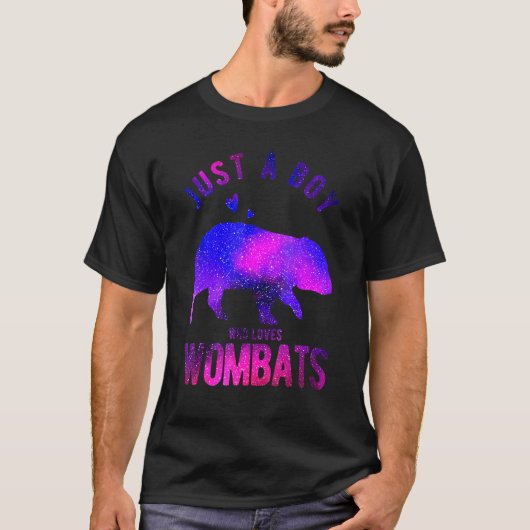 Just A Boy Who Loves Wombats Wombat Wombat T-Shirt (Vorderseite)