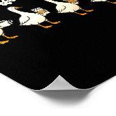 Just A Caffeinated, Goose, Nonsense, Humorous Poster (Ecke)