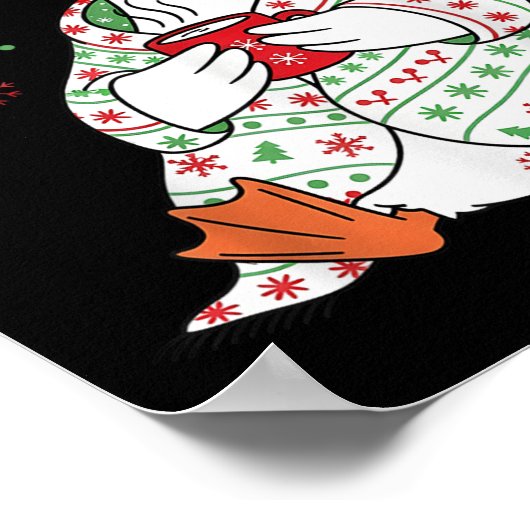 Just A Cozy Goose Funny Christmas Men Women Kids S Poster (Ecke)
