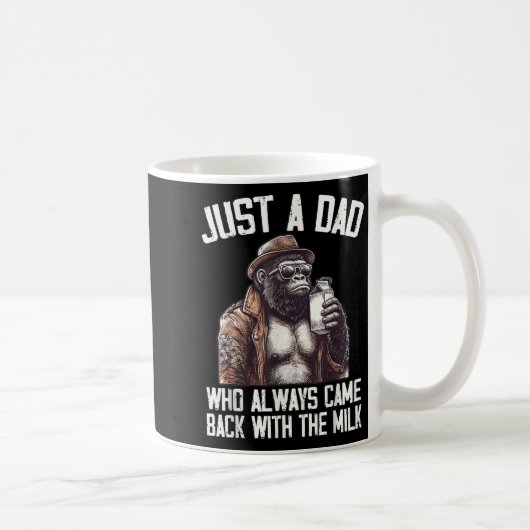 Just A Dad Who Always Came Back Bigfoot Gorilla Fa Kaffeetasse (Rechts)