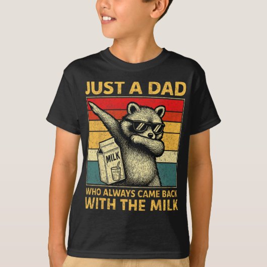 Just A Dad Who Always Came Back Men Fathers Day Da T-Shirt (Vorderseite)