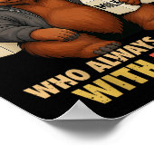 Just A Dad Who Always Came Back With The Milk Fath Poster (Ecke)