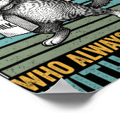 Just A Dad Who Always Came Back With The Milk Fath Poster (Ecke)