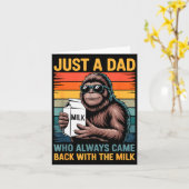 Just A Dad Who Always Came Back With The Milk Sasq Karte (Gelbe Blume)