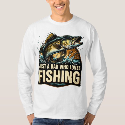 Just a Dad Who Loves Fishing Shirt (Vorderseite)