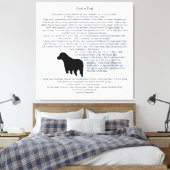 Just A Dog Quote- Black Labrador - Dog Lover Quote Leinwanddruck (Insitu (Schlafzimmer))