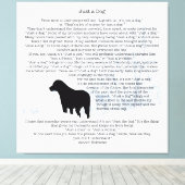 Just A Dog Quote- Black Labrador - Dog Lover Quote Leinwanddruck (Insitu (Holzboden))