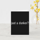 Just A Dunker Fun Bysketbyll Karte (Gelbe Blume)