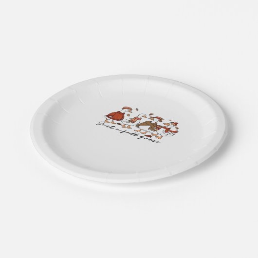 Just a Fall Goose Classic T-Shirt Pappteller (Schrägansicht)