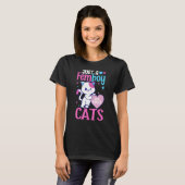 Just A Femboy Who Loves Cats Crossdressing T-Shirt (Vorne ganz)
