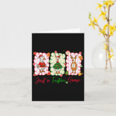 Just A Festive Goose Christmas Holiday Funny Silly Karte (Gelbe Blume)