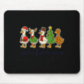 Just A Festive Goose Christmas Silly Goose Funny C Mousepad (Vorne)